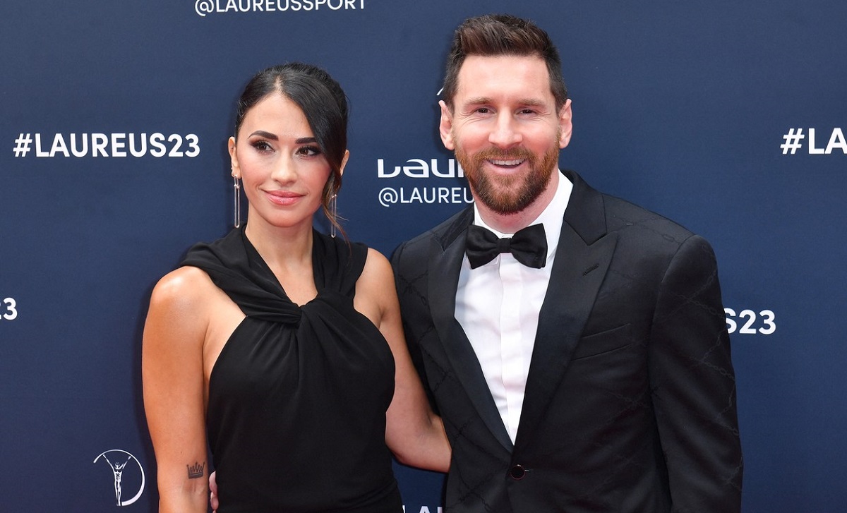 Leo Messi și soția 