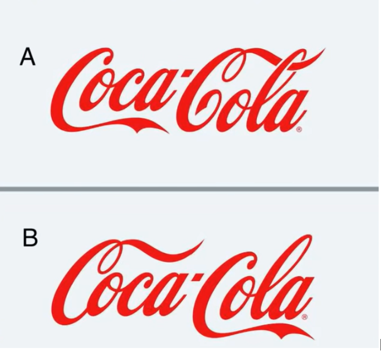 Care este logo-ul Coca Cola corect?
