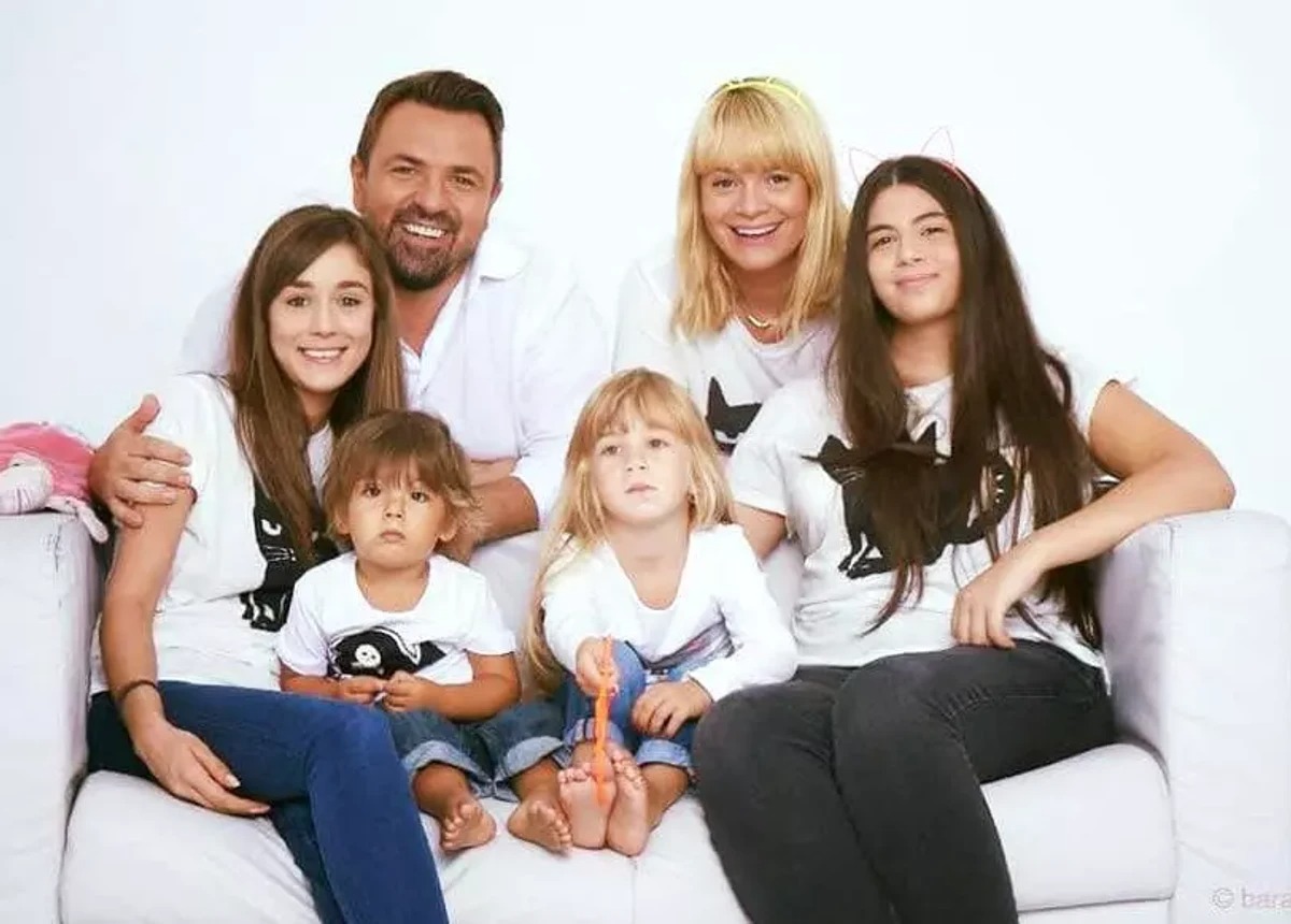 Horia Brenciu și familia sa